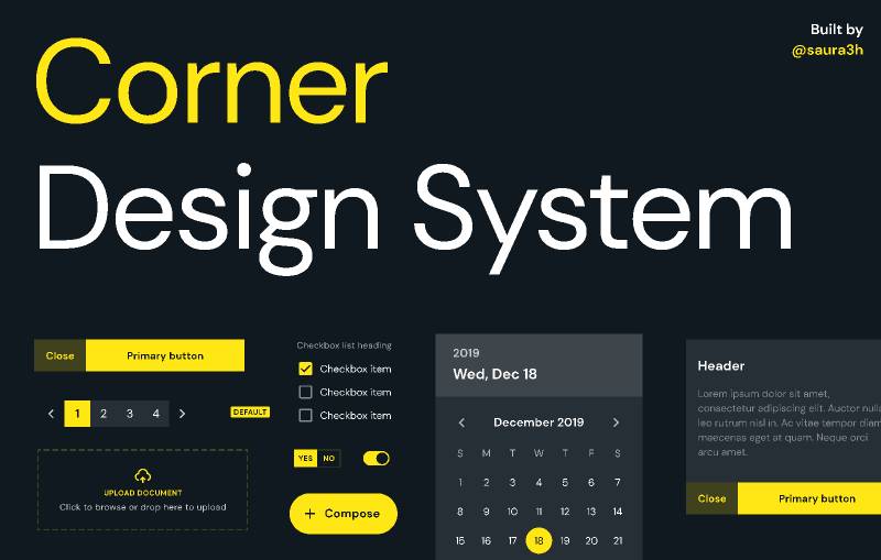 Corner Design Figma System