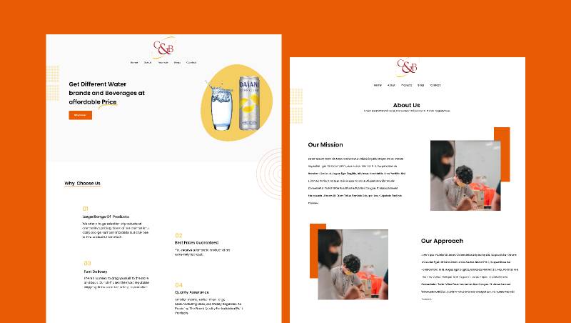 Corporate website screens Figma Template