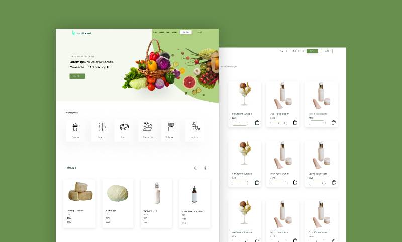 Cosmetic Store Figma Website Template