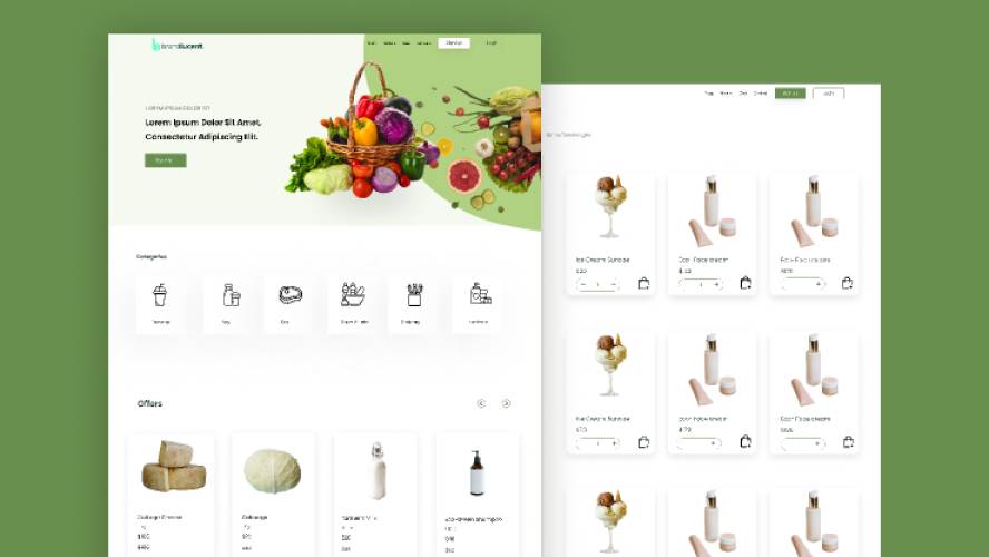 Cosmetic Store Figma Website Template