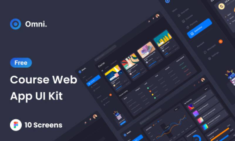 Course Web App UI KIT Figma Website Template