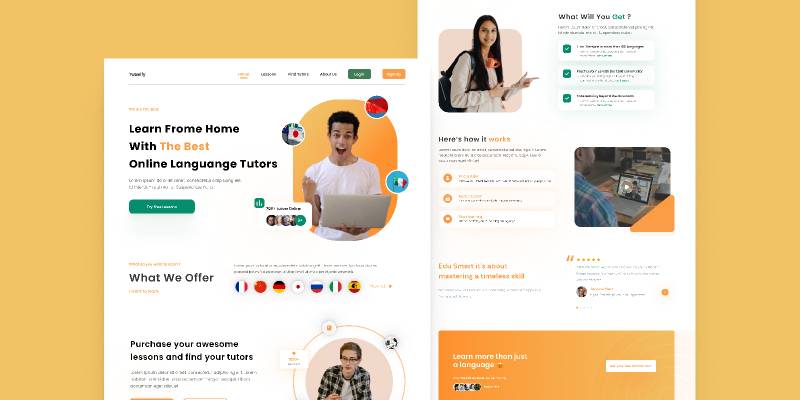 Course Website Exploration Mobile Responsive Figma Free Resource