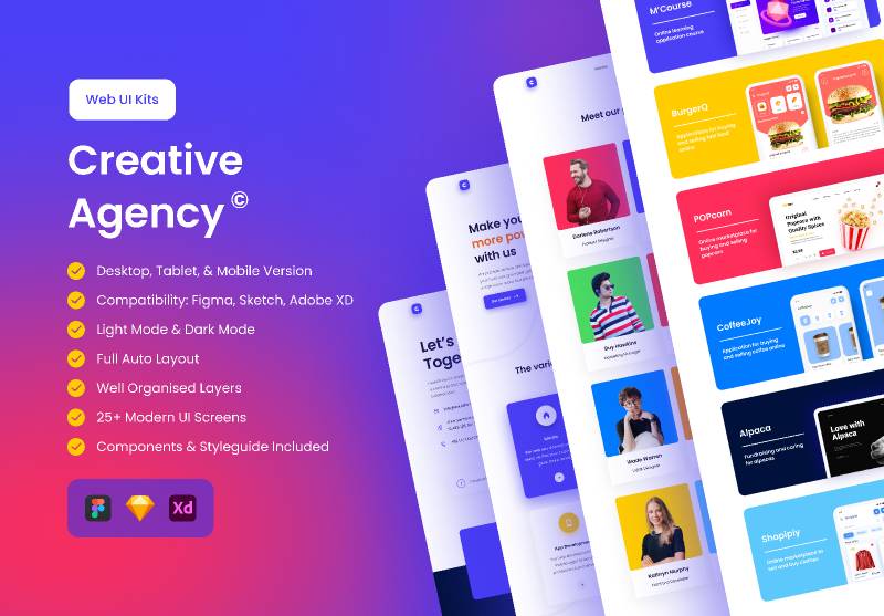 Creative Agency UI Kit Figma