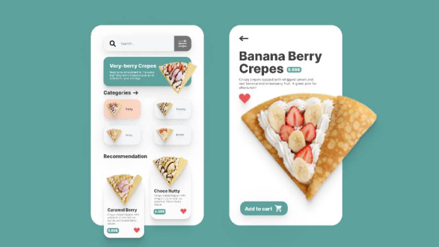 Crepes Mobile App Figma Ui Kit