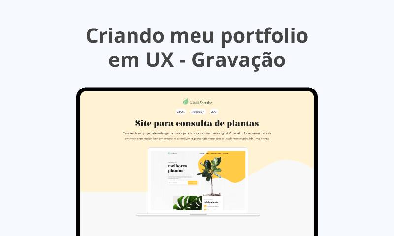 Criando meu portfolio em UX - Stages figma