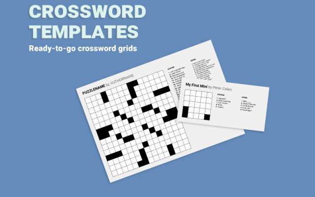 Crossword Templates figma template