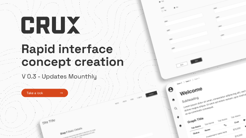 CRUX Design System v0.3 Figma Ui Kit