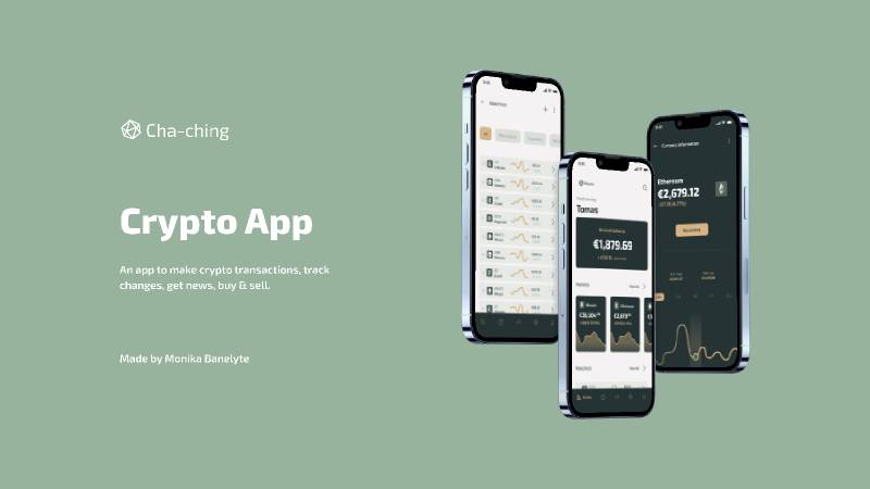 Crypto App Cha-ching Figma Mobile Template