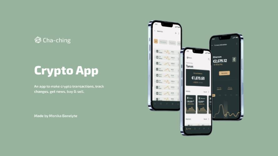 Crypto App Cha-ching Figma Mobile Template