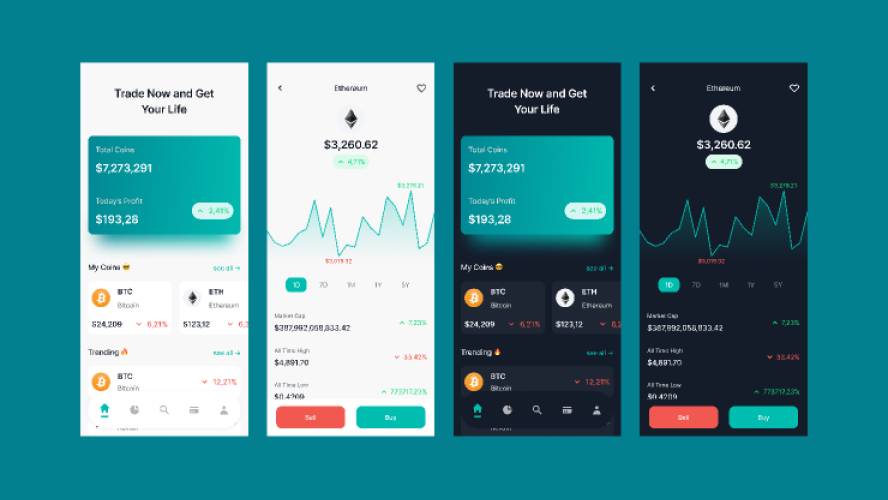 Crypto App Figma Mobile Template