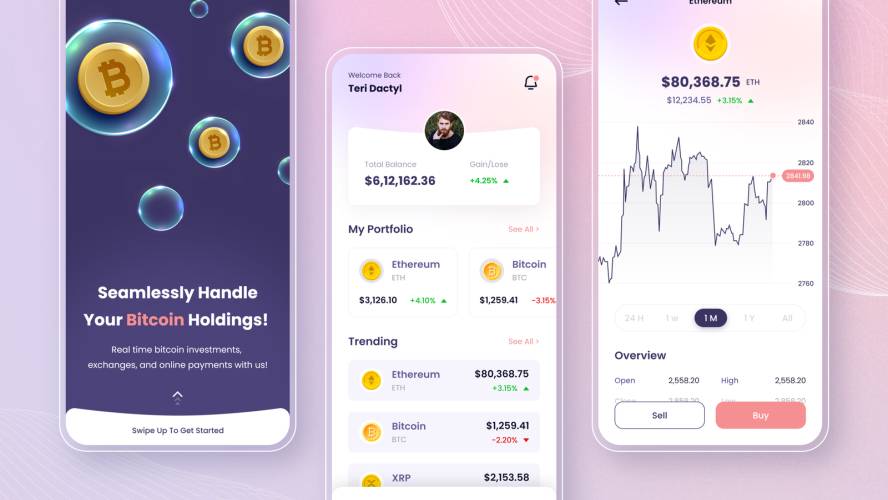 Crypto Currency App UI