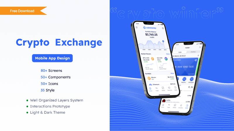Crypto Exchange Mobile App Figma Free Download