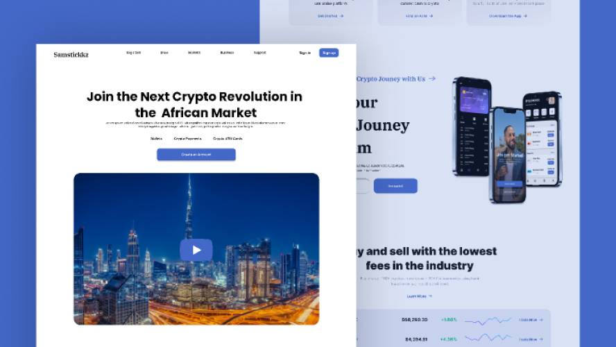 Crypto Landing Page Figma Website Template