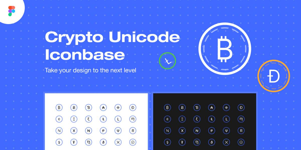 Crypto Unicode Icons Figma Template