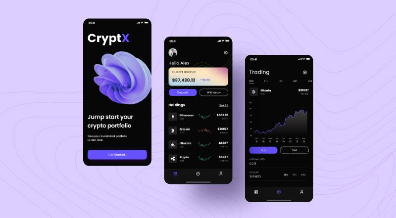 Crypto wallet - Mobile app Figma Template