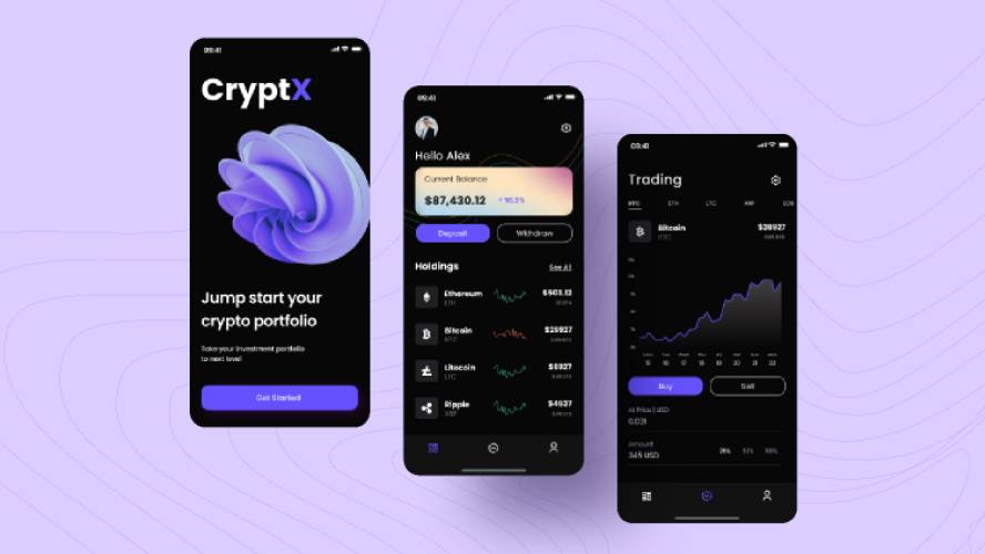 Crypto wallet - Mobile app Figma Template