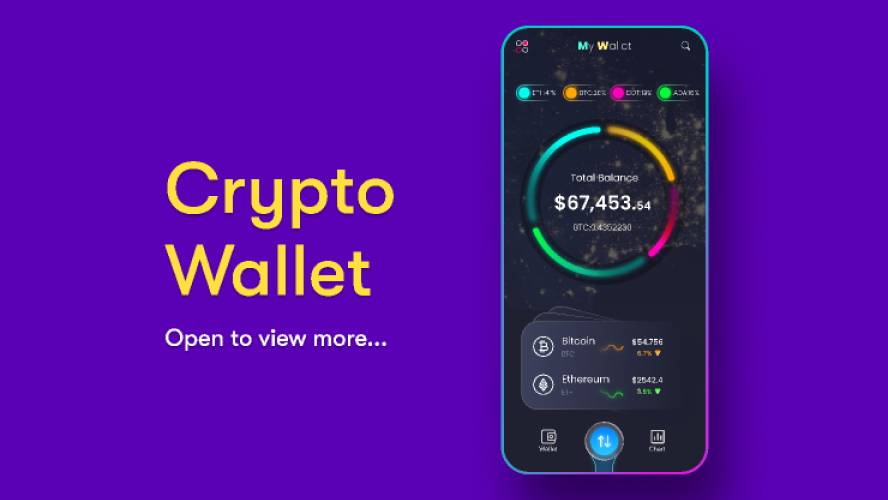 Crypto Wallet UI design Figma Template