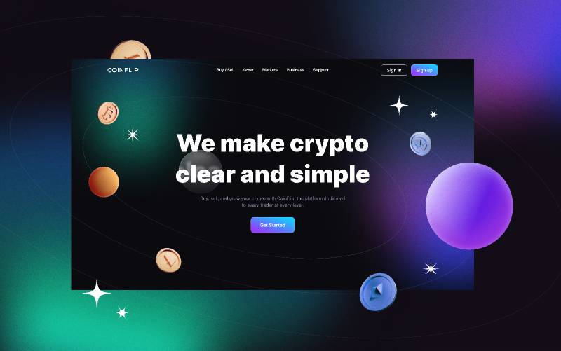 Cryptocurrency Landing Page Figma Website Template