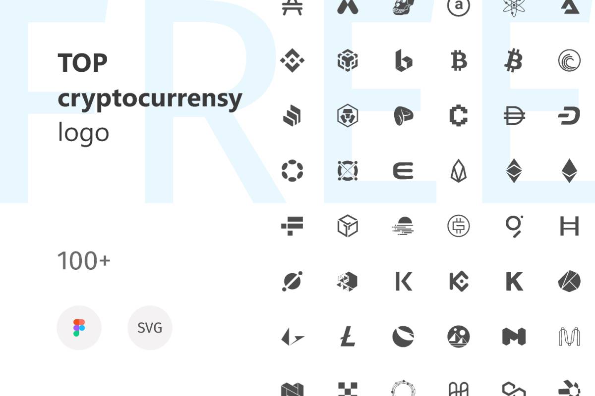 Cryptocurrency logo figma template