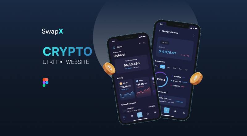 Cryptocurrency Website Figma UI Kit