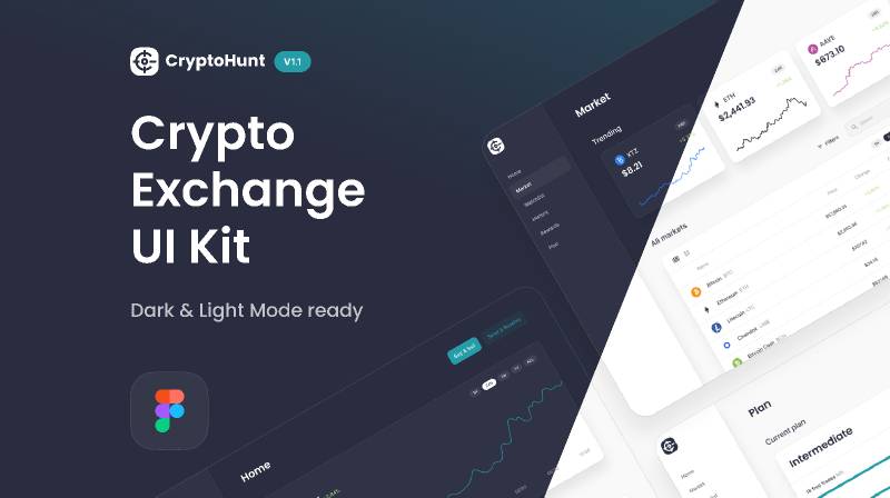 CryptoHunt Crypto Exchange Figma Ui Kit