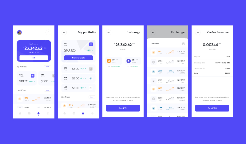 CryptoPack - Crypto Apps UI KIT Figma Free Download