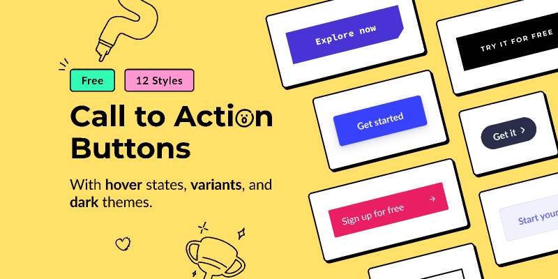 CTA Buttons Figma ui Kit