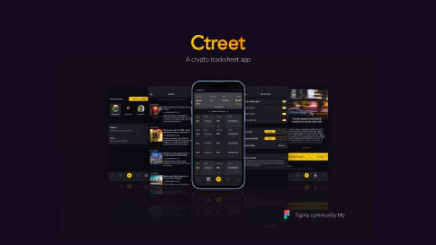 Ctreet - Crypto Track Sheet Figma Mobile Template