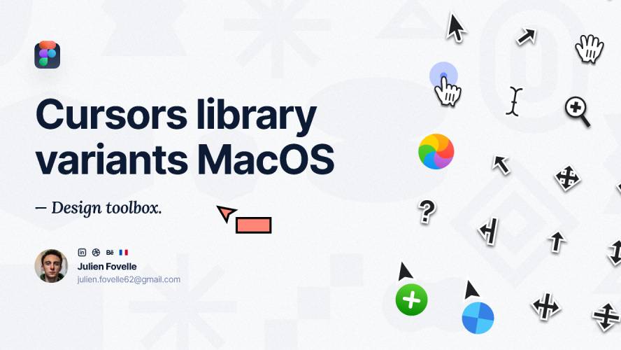 Cursors MacOS Kit +50 variants figma ui kit