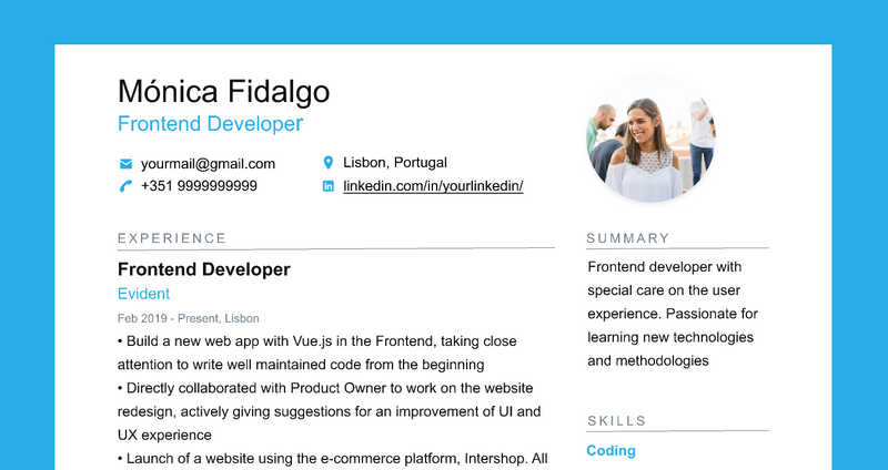 CV / Resume Figma Template