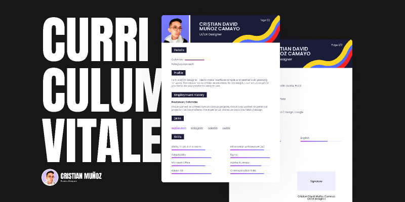 CV Template 2023 Curriculum Vitae Figma Template