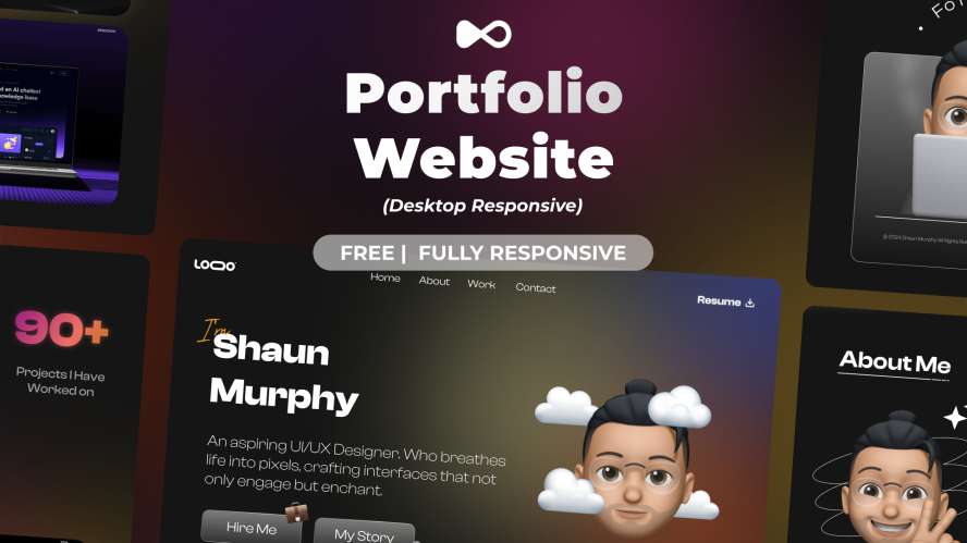 Designer Portfolio Website Landing Page