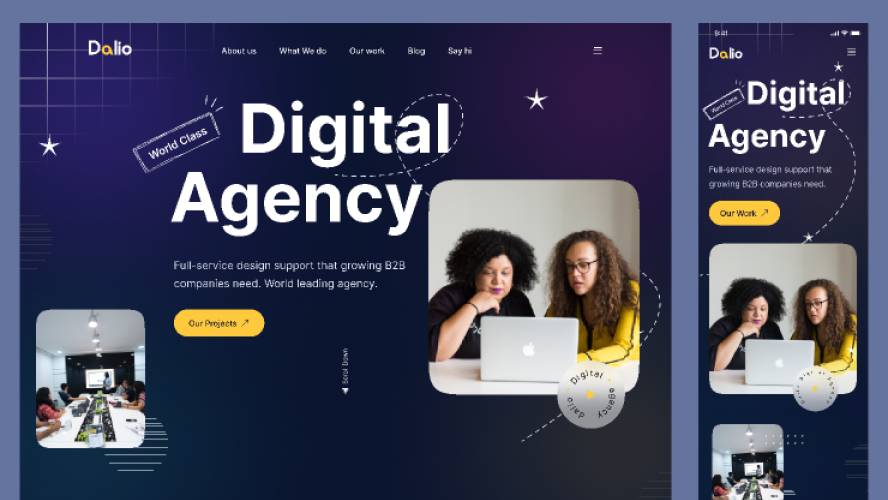 Dalio Creative Digital Agency - Figma Website Template