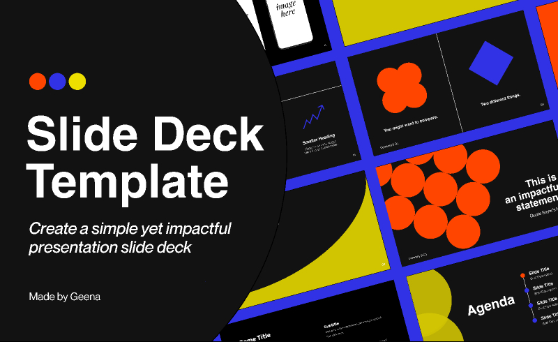 Dark-Themed Simple Slide Deck Presentation