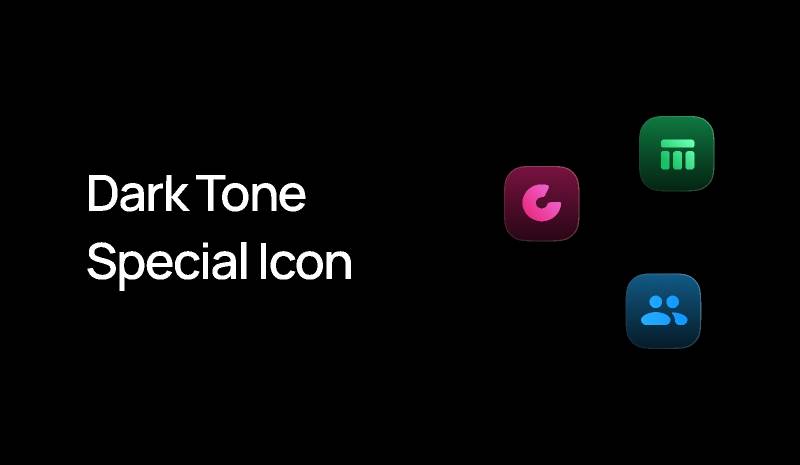 Dark Tone Special Icons Figma Template
