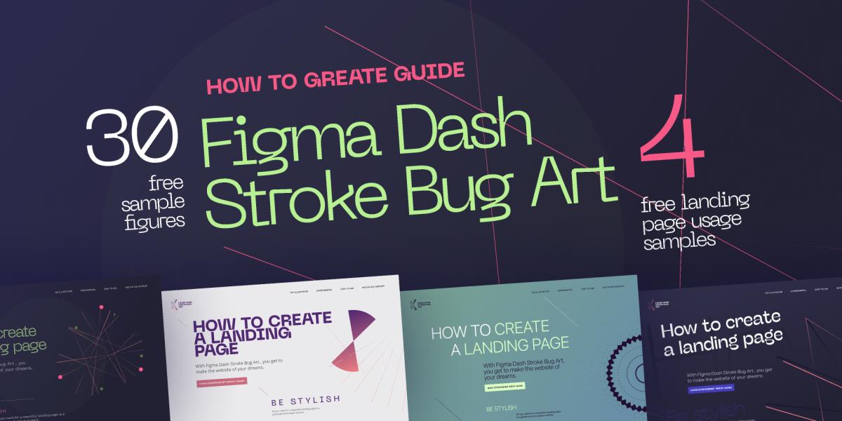 Dash Stroke Bug Art — Tutorial and Samples Figma