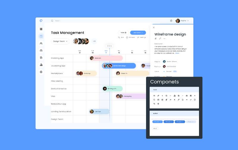 Dashboard - Infographic - Task management Figma Template