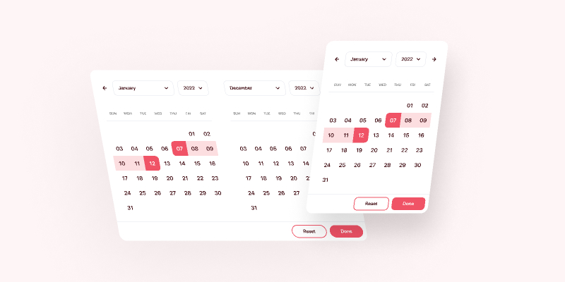 Date Picker Figma Free Ui Kit