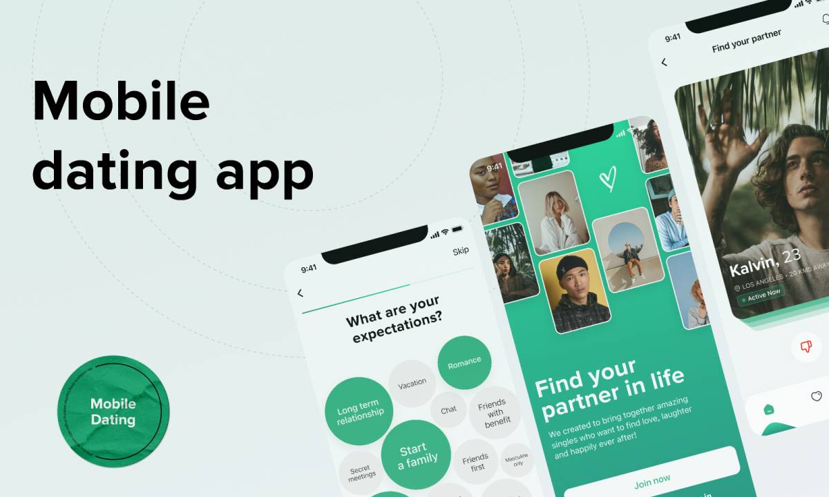 Dating App - Free Figma Mobile App Template