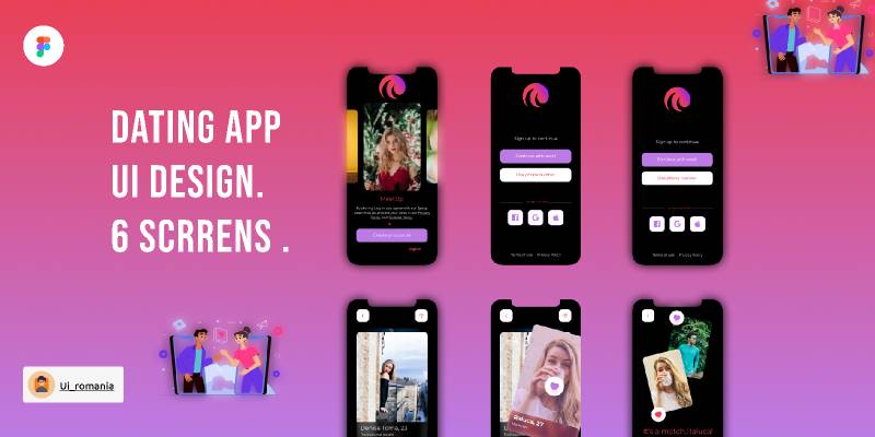 Dating App Figma Mobile Template