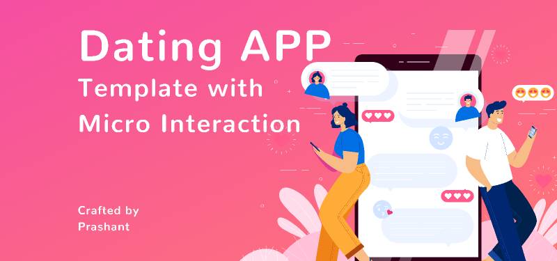 Dating APP Template with Micro Interaction figma