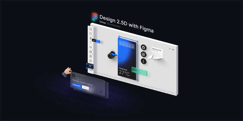 Design 2.5D with figma templates