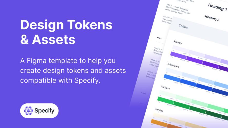 Design Tokens and Assets for Specify Figma