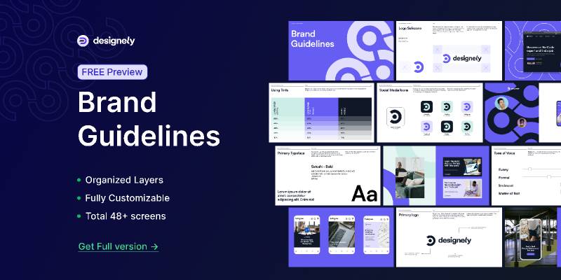 Designely - Brand Guidelines Figma Template