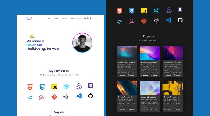 Developer Portfolio Design Figma Website Template