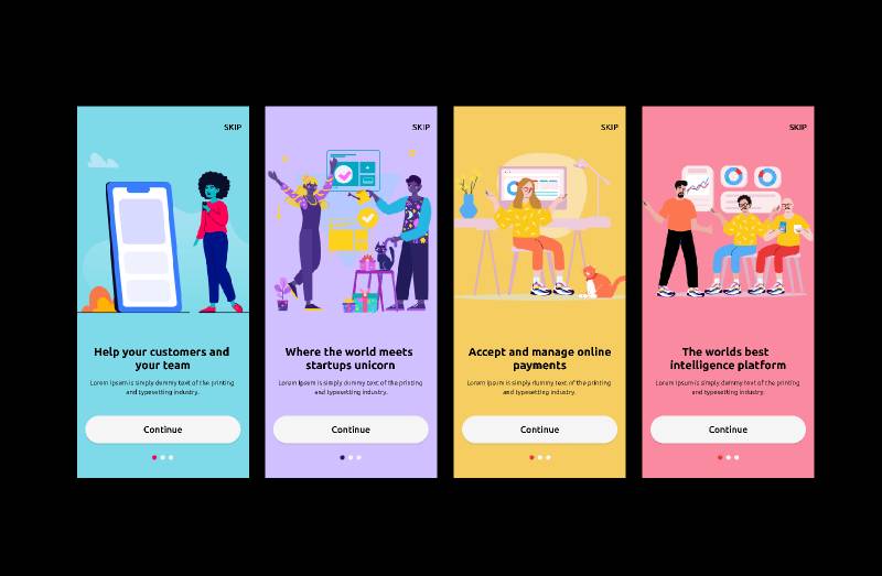 Different Onboarding Screens Designs Figma Template