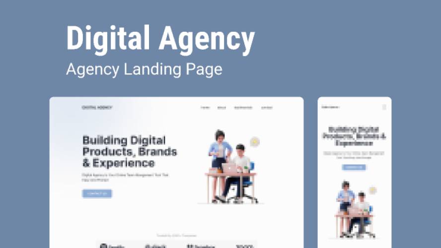 Digital Agency - Landing Page Figma Website Template