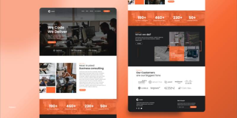 Digital agency Figma Landing page