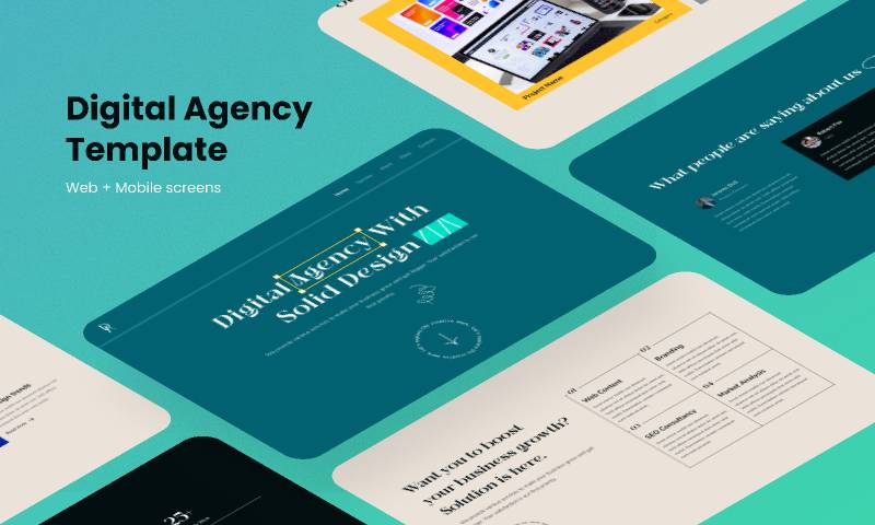 Digital Agency Website Figma Template