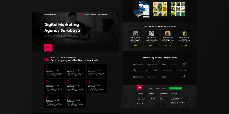 Digital Creative Agency Website Figma Free Template